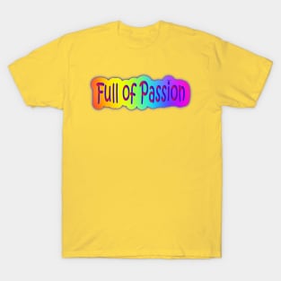 Full of Passion Neon Retro Rainbow T-Shirt